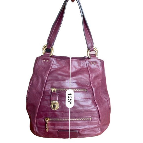 Marc Jacobs Preppy Burgundy Leather Hobo Bag - Picture 8 of 9